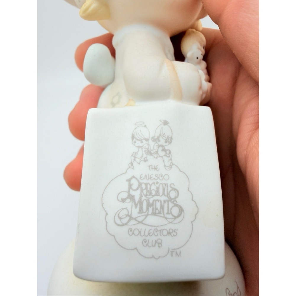 Precious moments figurine vtg porcelain enesco 1984 Seek ye shall Find charter
